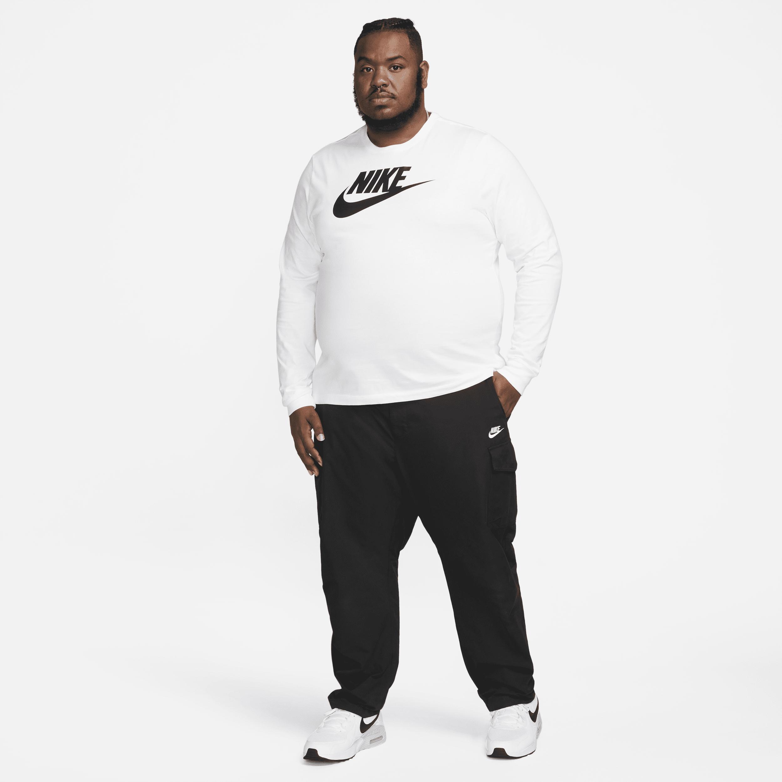 NIKE Men's Sportswear Long-sleeve Logo T-shirt In White Product Image