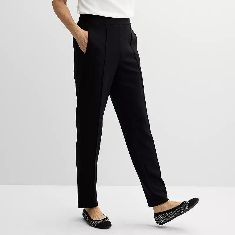 Womens Croft & Barrow Pintuck Travel Knit Pants Product Image