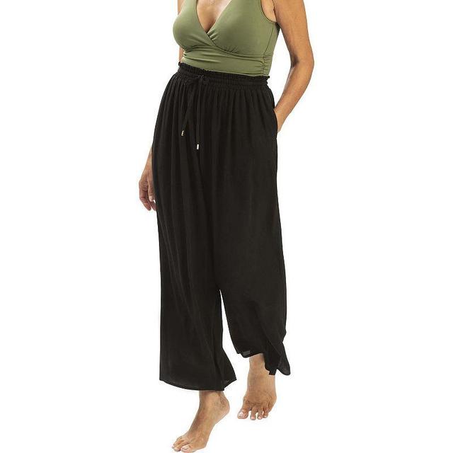 Womens Dolfin Solid Palazzo Swim Cover-Up Pants Product Image