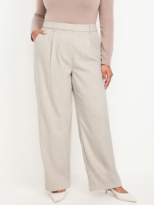 Extra High-Waisted Taylor Wide-Leg Trouser Pants Product Image