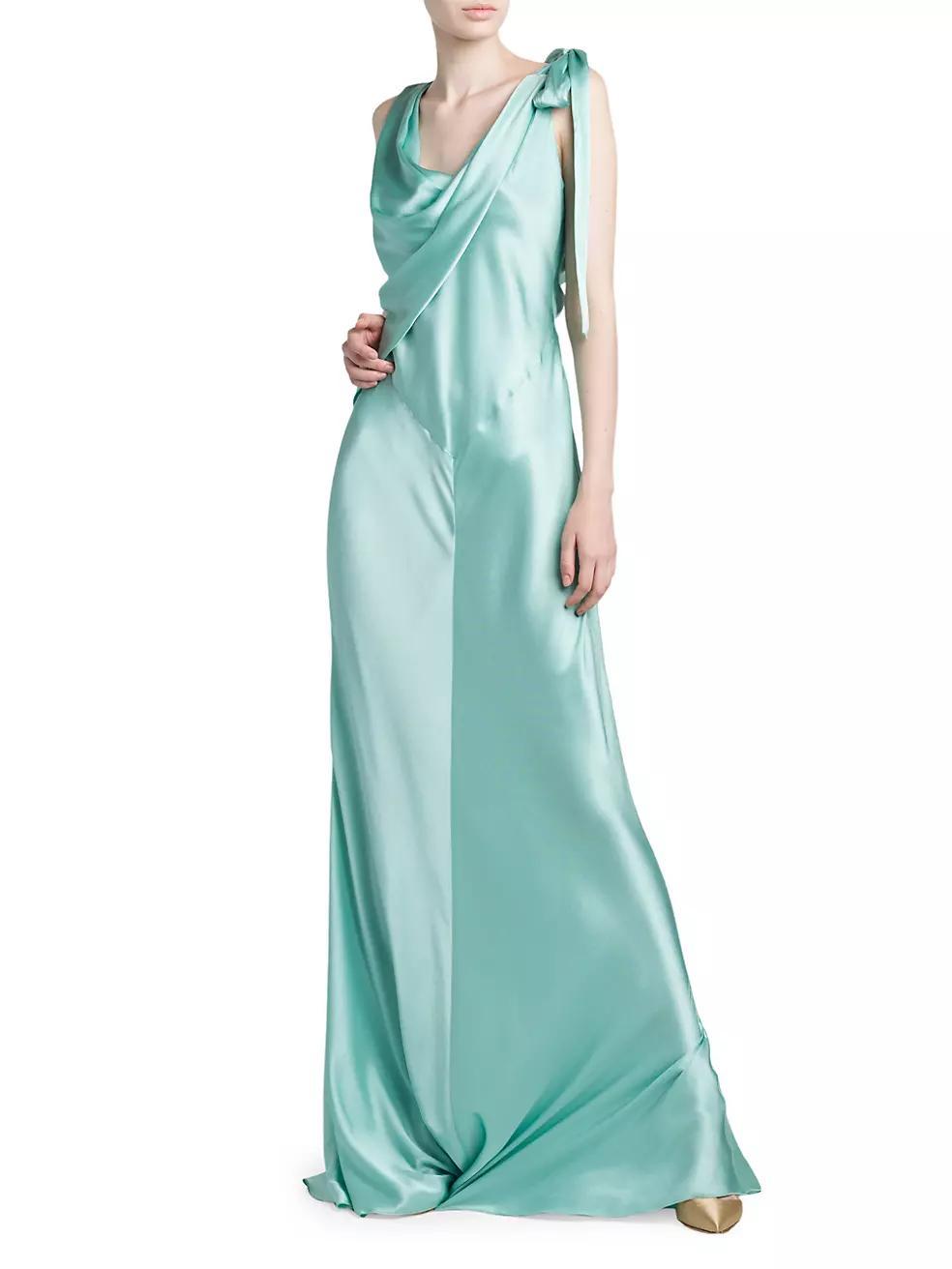 Bias-Cut Satin Gown Product Image