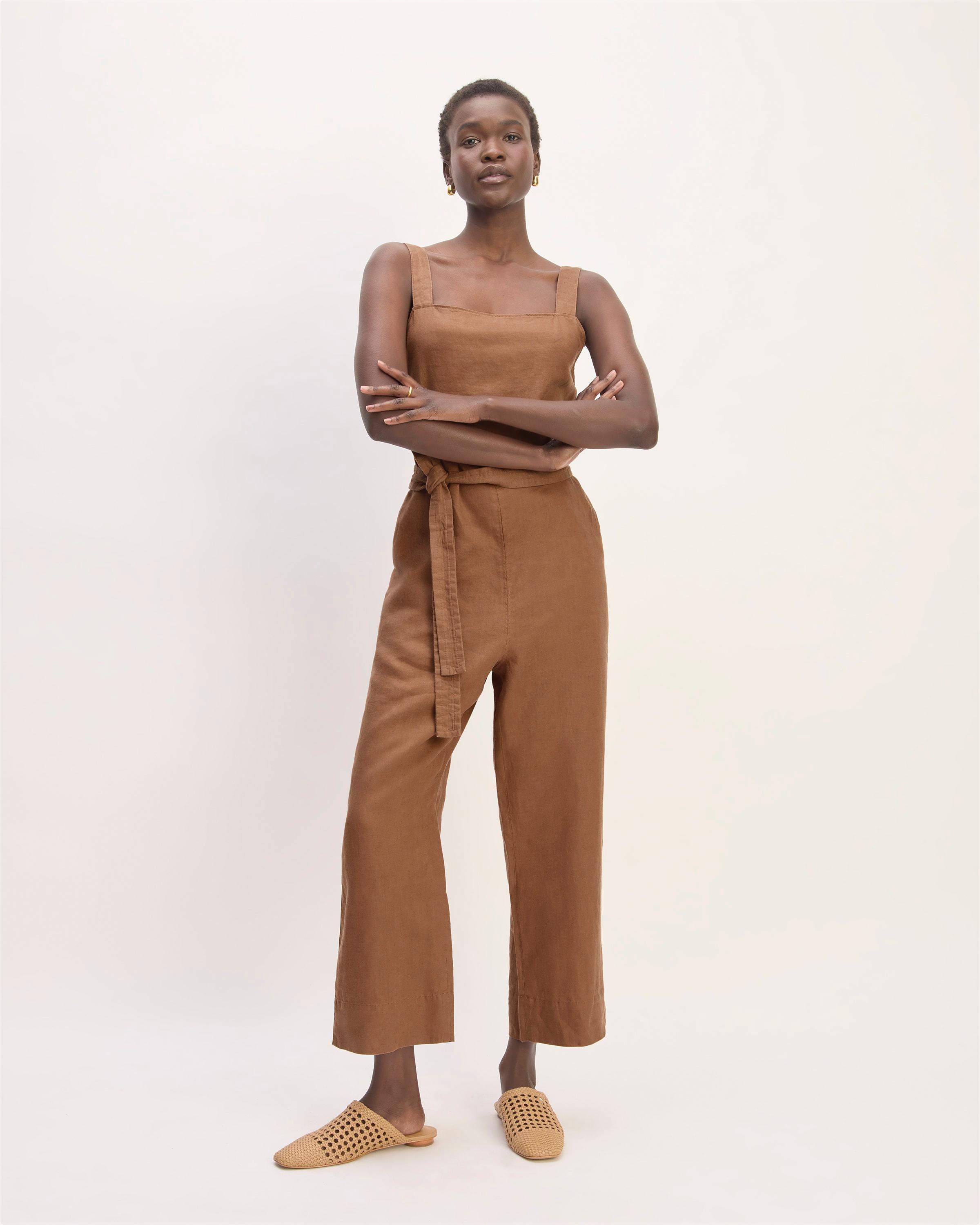 Womens Linen Side-Button Jumpsuit by Everlane Product Image