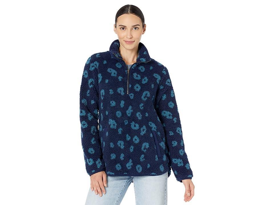 Carve Designs Women's Westport Jacquard Tunic Navy Leopard Product Image