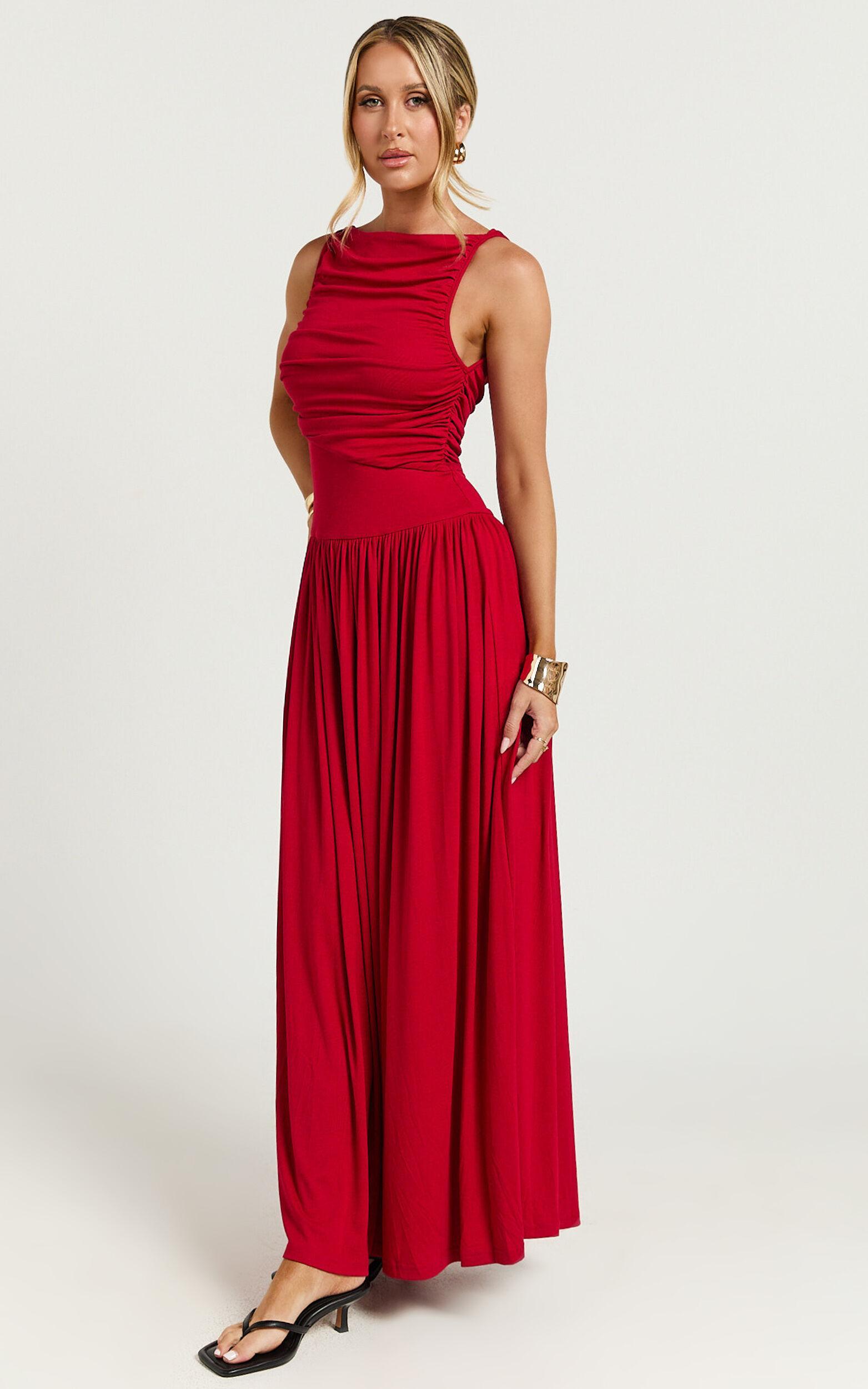 Runaway The Label - Nalla Maxi Dress in Cherry Product Image