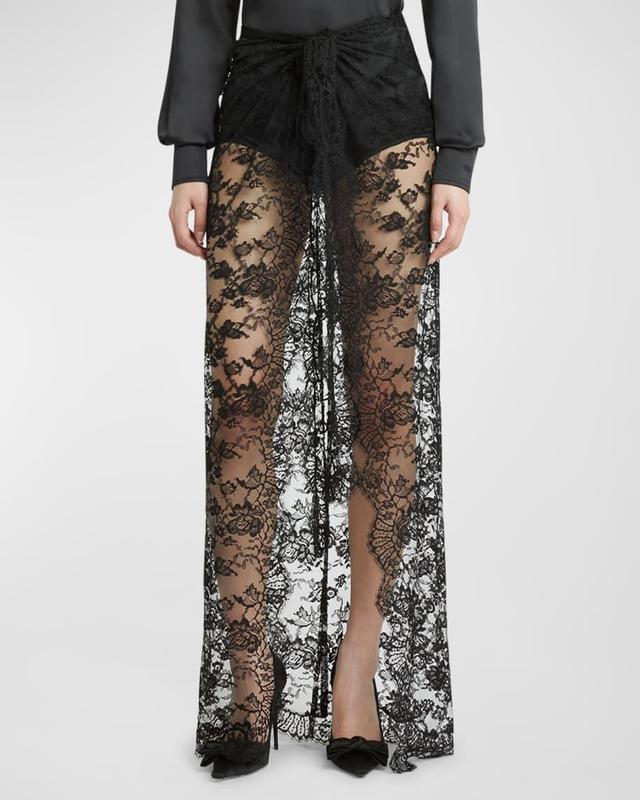 Chantilly Lace Scallop Maxi Skirt Product Image