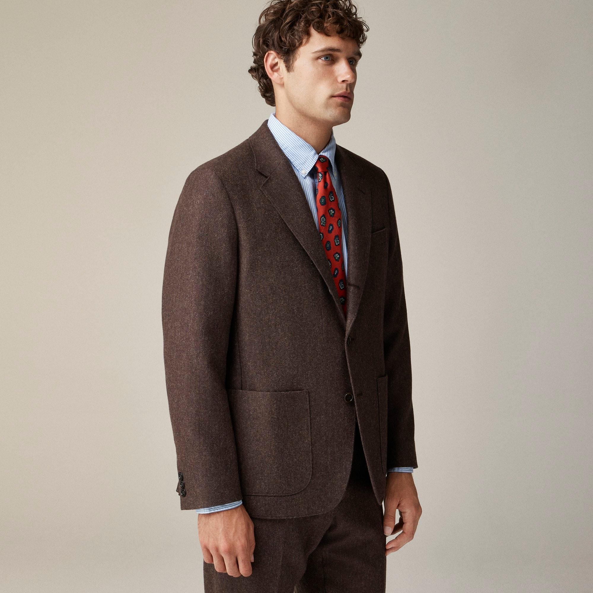 Kenmare Relaxed-fit suit jacket in English cotton-wool blend Product Image