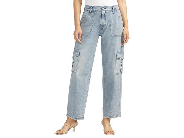 Silver Jeans Co. Denim Utility Cargo L27413ACS274 (Indigo) Women's Jeans Product Image