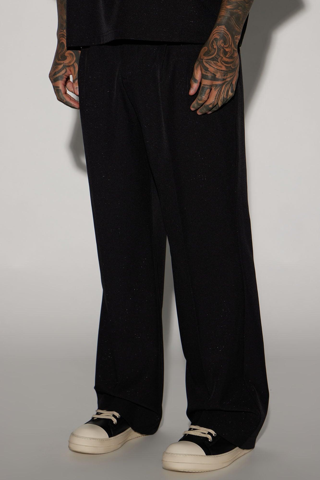 Universal Pleated Loose Trousers - Black product image