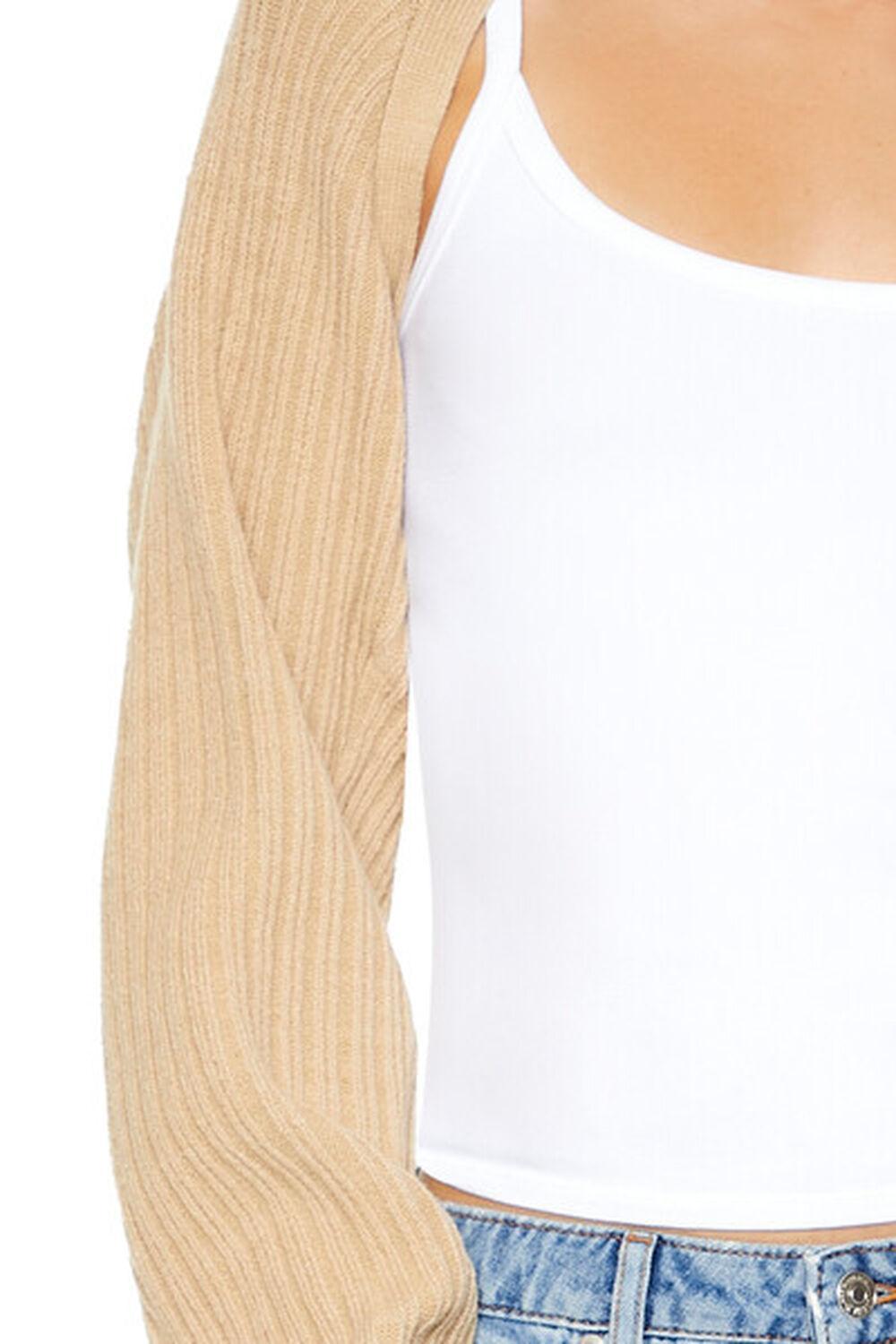 Ribbed Open-Front Shrug Sweater | Forever 21 Product Image