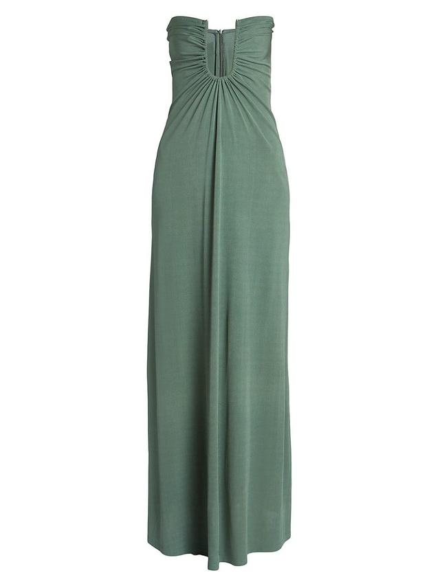 Womens Arced Palm Strapless Maxi Dress Product Image