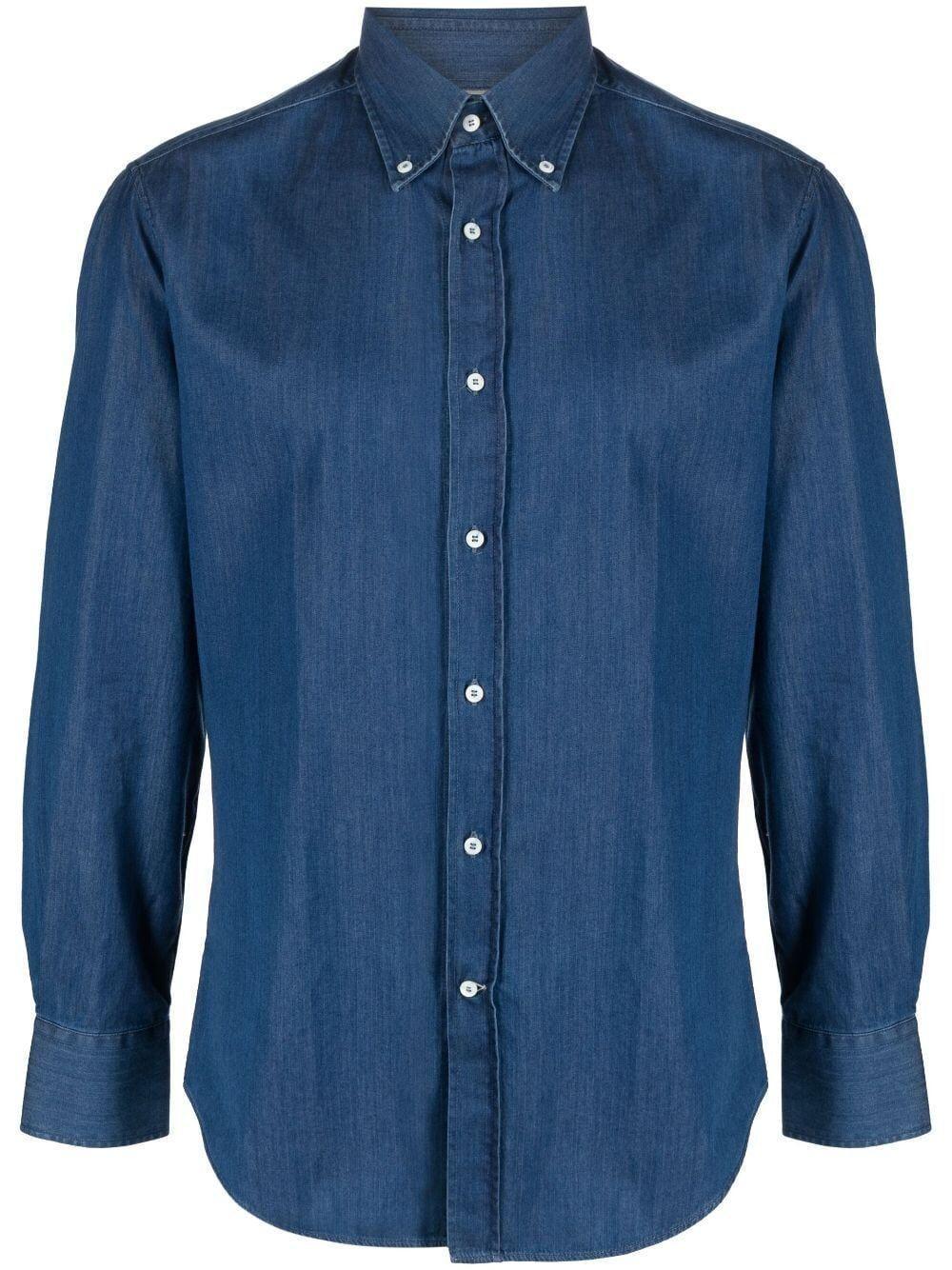 BRUNELLO CUCINELLI Shirt In Blue Product Image