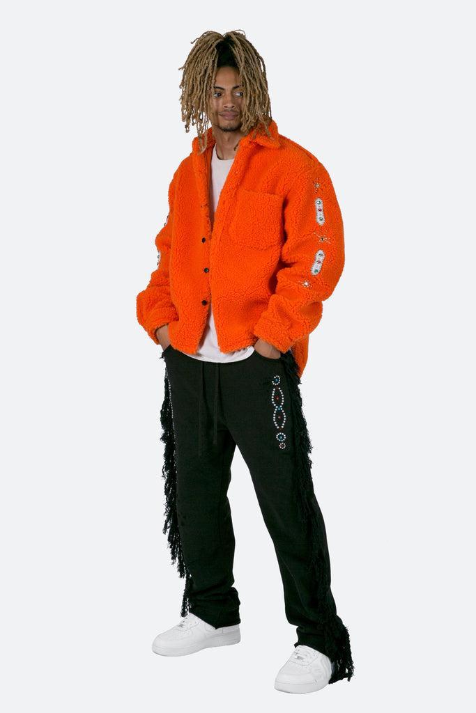 Jewel Sherpa Jacket - Orange Product Image