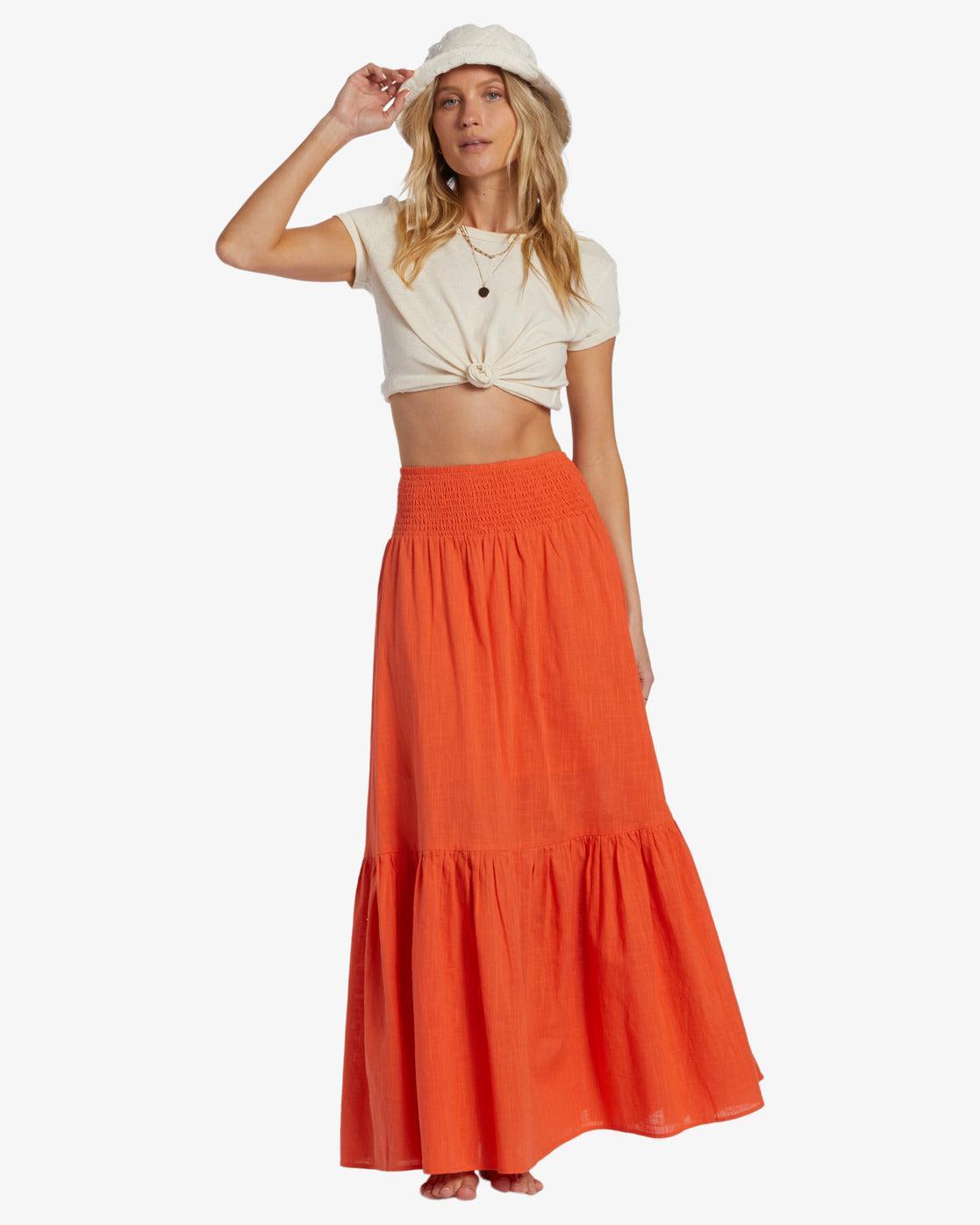 In The Palms Skirt - Coral Craze Female Product Image