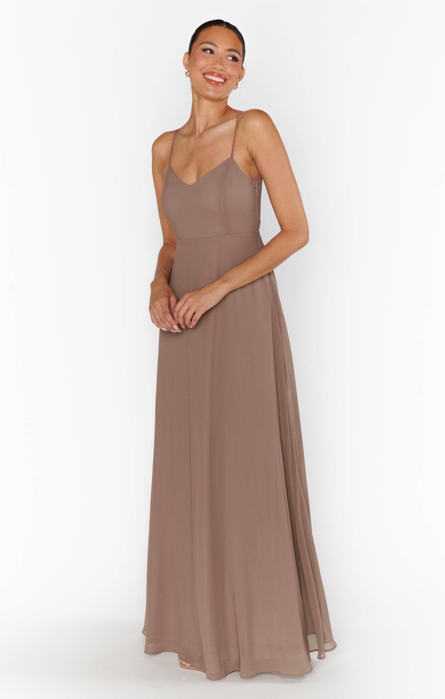 Faith Maxi Dress ~ Dune Chiffon Product Image