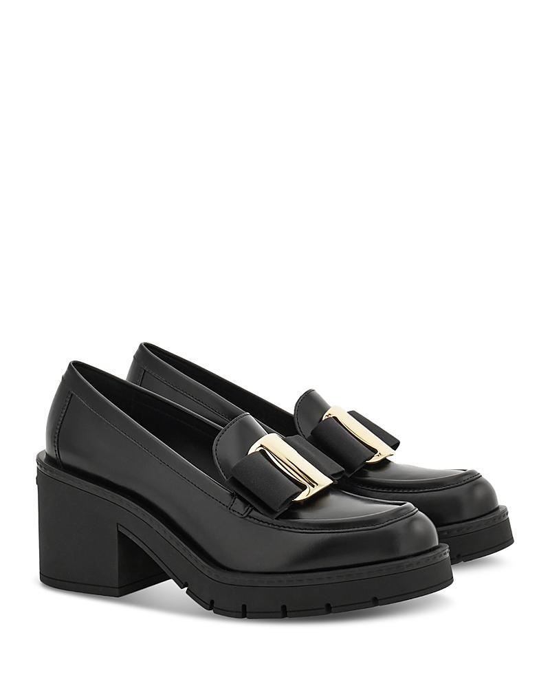 Ferragamo Womens Benildevit Brighton Loafer Pumps Product Image