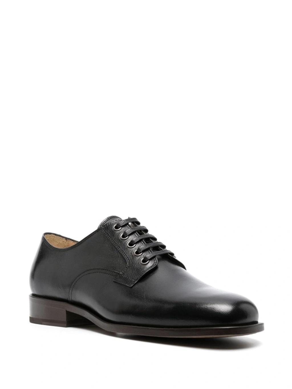 Lace-up Derby Shoes In Br499 Forest Brown Product Image