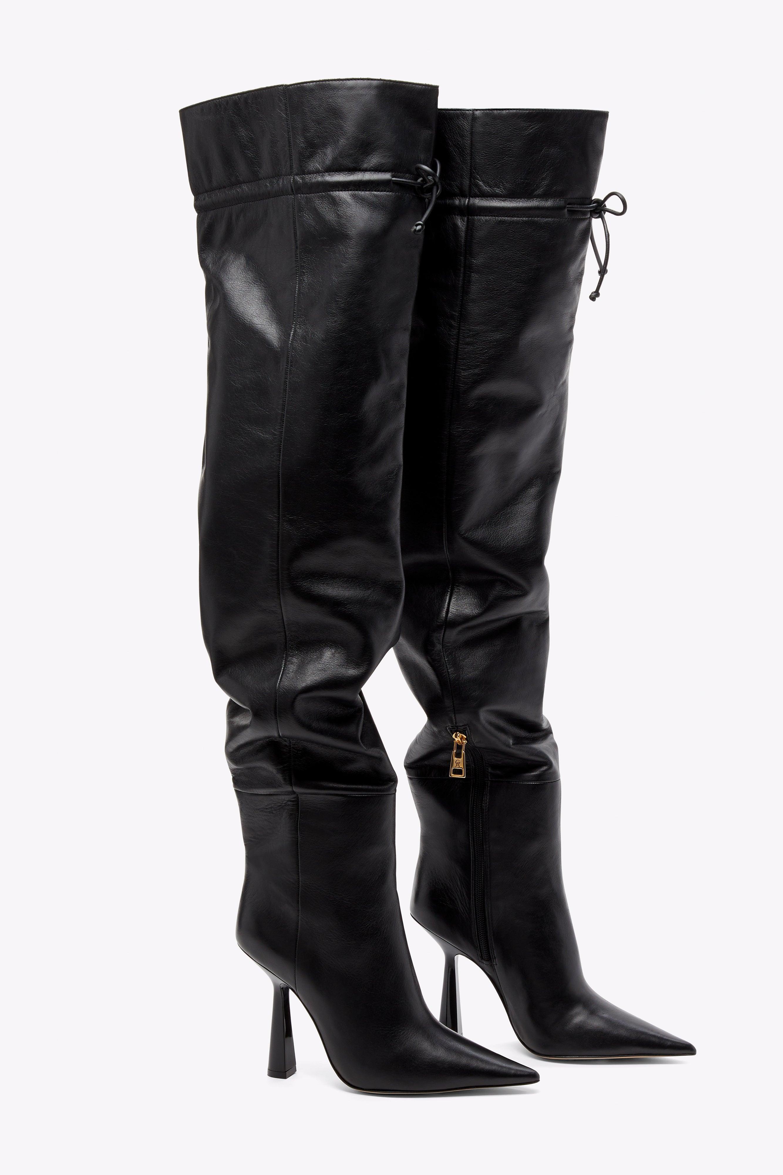 OVER THE KNEE BOOT | BLACK001 Product Image