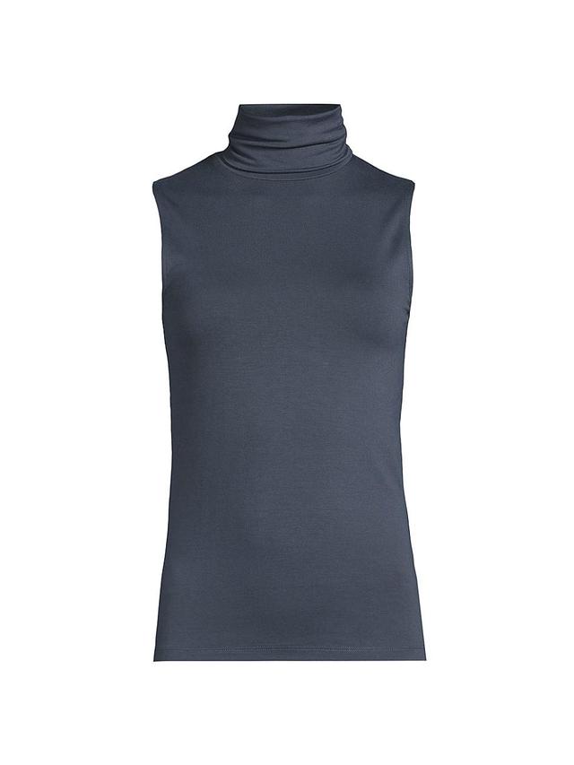 Womens Soft Touch Sleeeveless Turtleneck Product Image