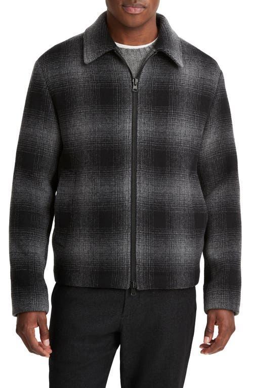 Mens Wool Plaid Shirt Jacket Product Image