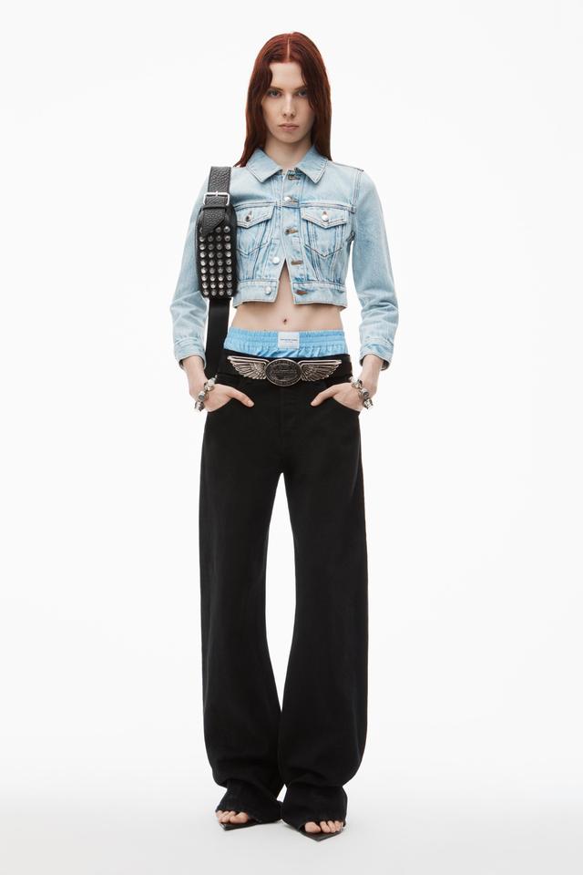 High-waist Cotton Balloon Jeans Product Image