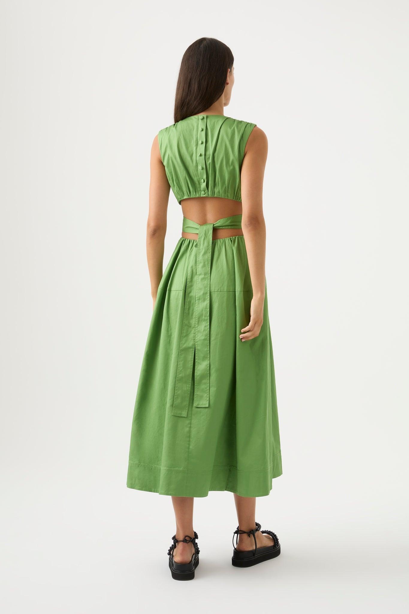 Zorina Tie Midi Dress Product Image