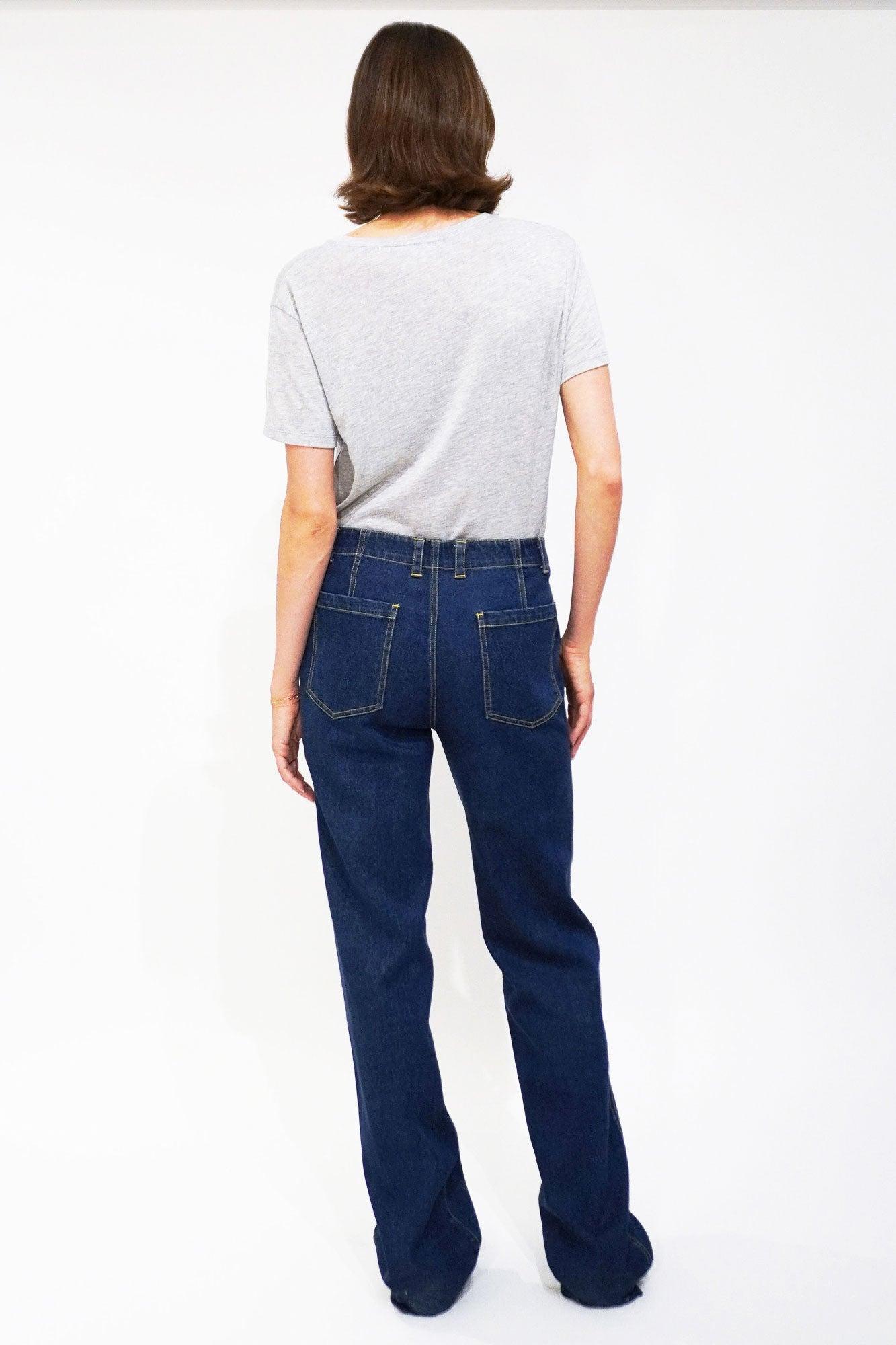 The Denim City Pants - Dark Denim Female Product Image