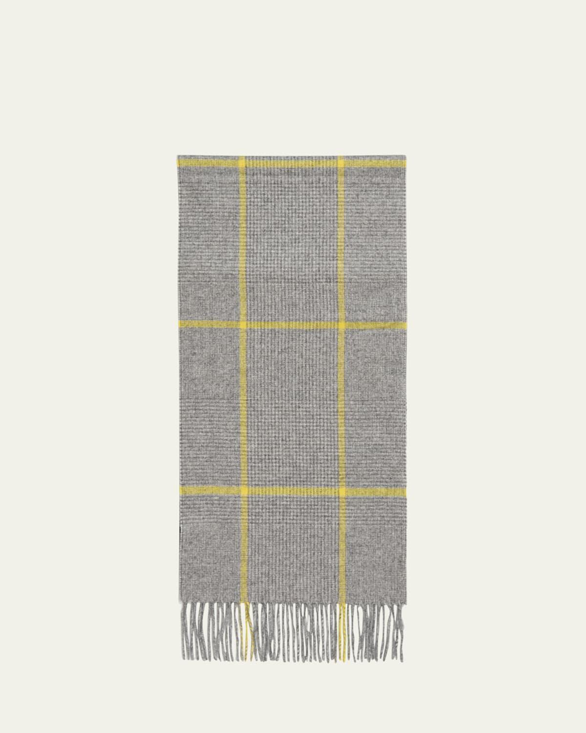 Mens Silk Cashmere Glen Plaid Scarf Product Image