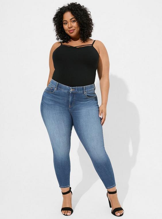 High-Rise Bombshell Skinny Stretch Jeans product image