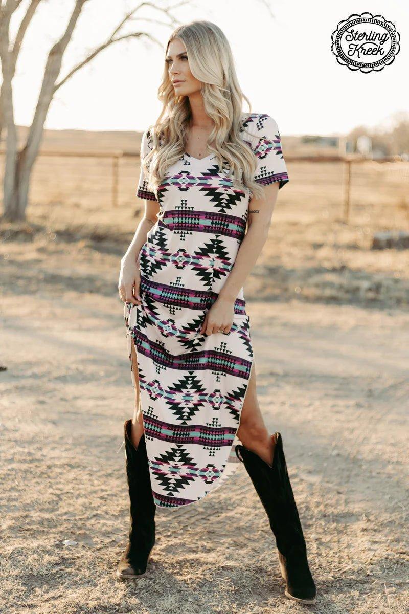 Aztec Outskirts Maxi Dress Product Image