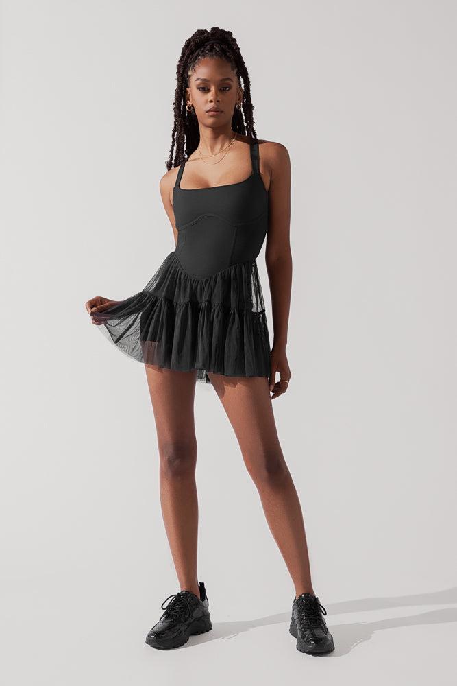 Corset Pirouette Dress - Black Product Image