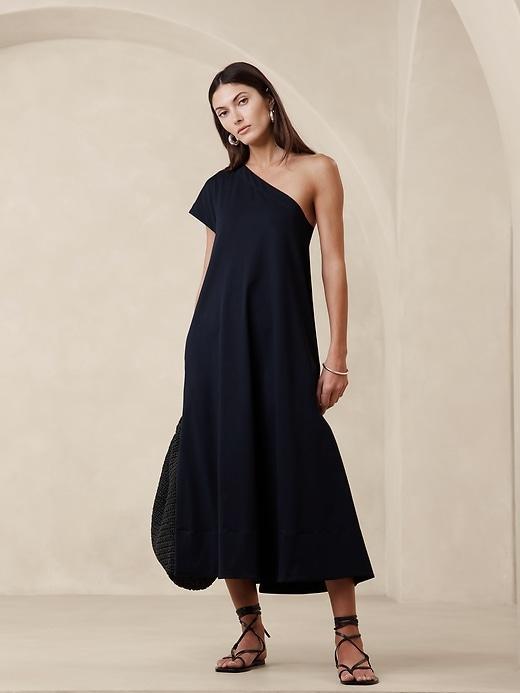 Odile One-Shoulder Knit Dress Product Image