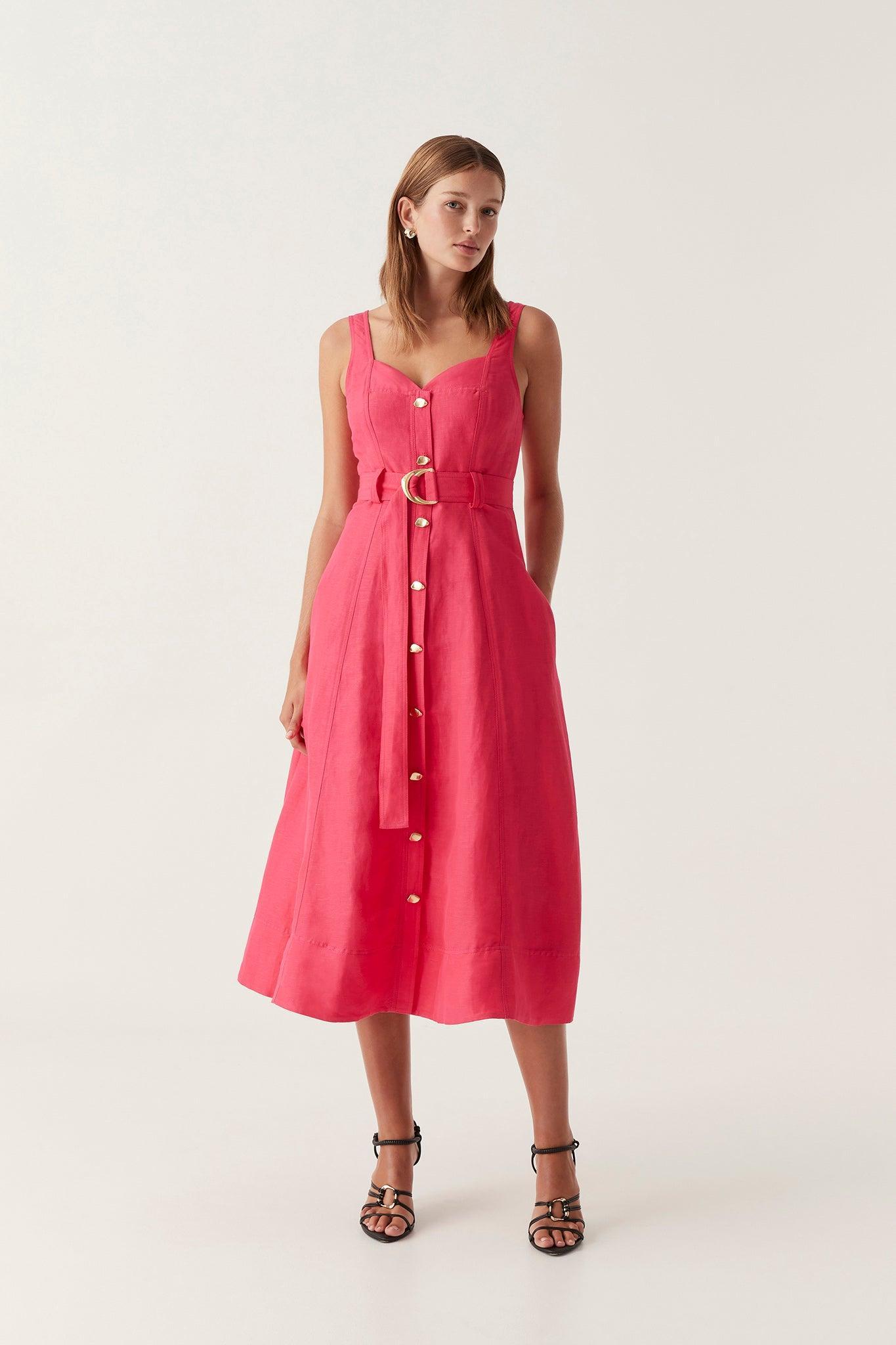 Clay Belted Midi Dress product image