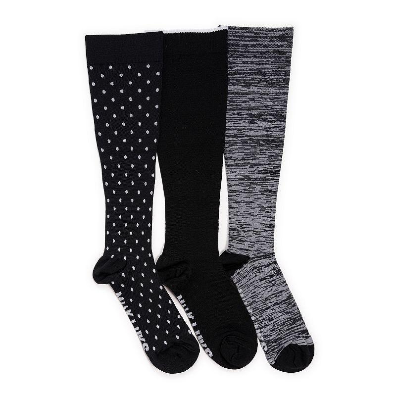 Womens MUK LUKS 3-Pack Knee-High Compression Socks Product Image