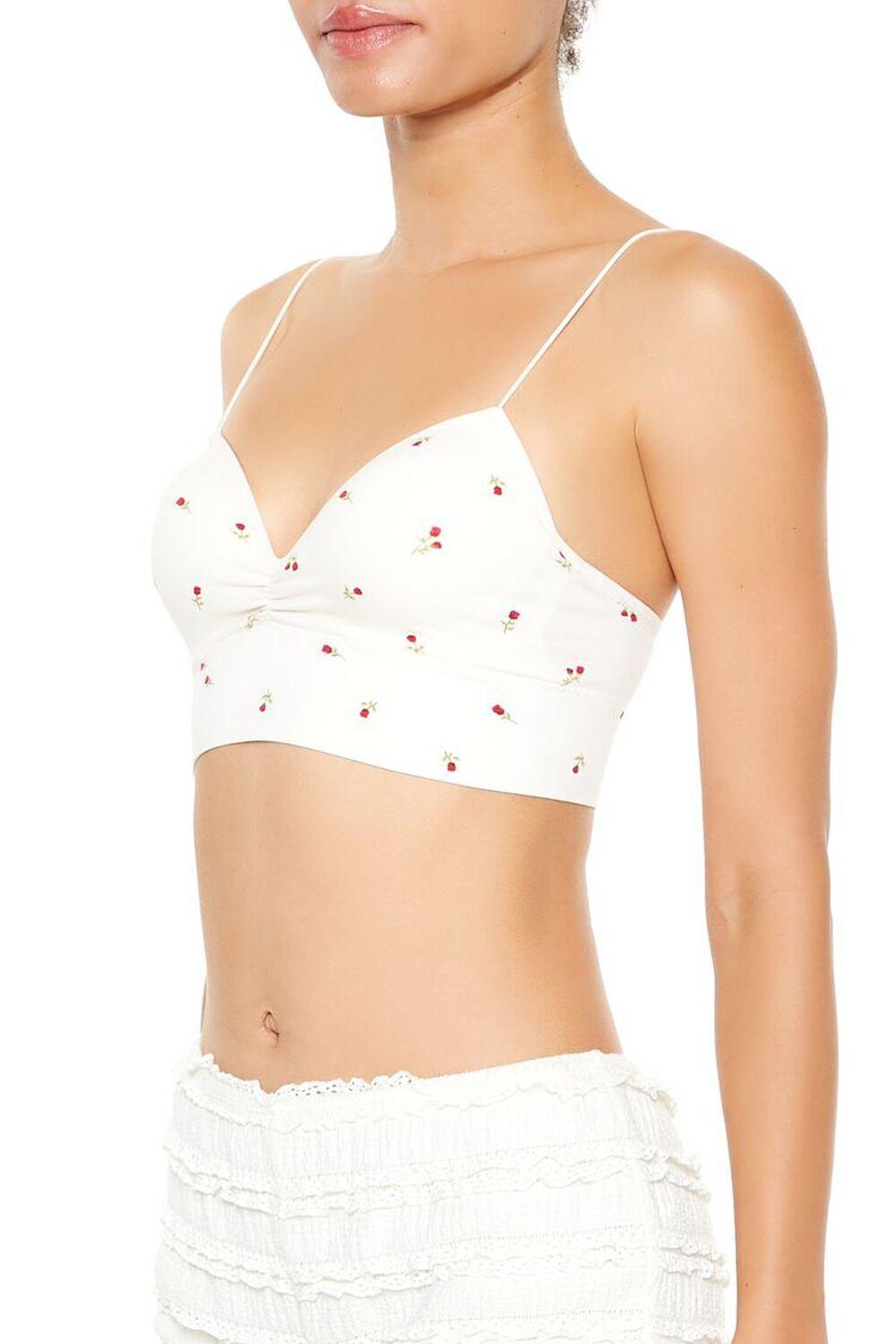 Seamless Rose Padded Bralette | Forever 21 Product Image