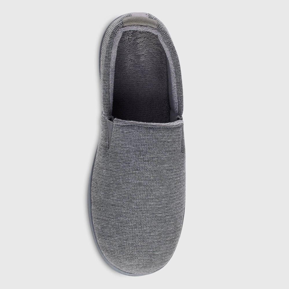 Isotoner Mens Kai Micro Textured Knit Closed Back Slippers XL Product Image