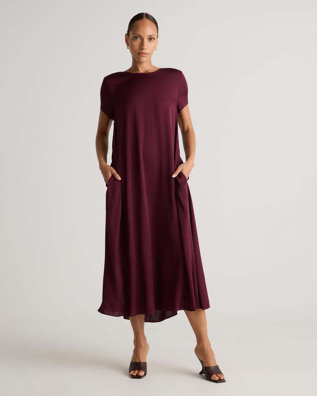 Washable Stretch Silk Voluminous Maxi Dress Product Image