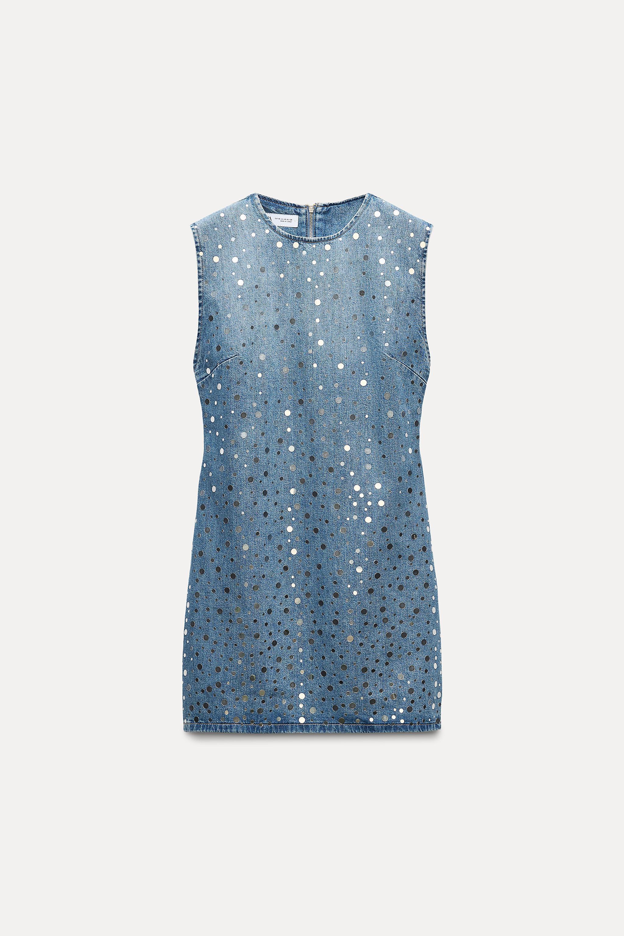 TRF DENIM MIRROR DRESS Product Image