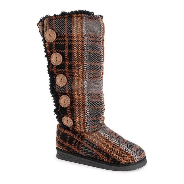 Essentials by MUK LUKS Malena Womens Winter Boots Grey Lattice Product Image