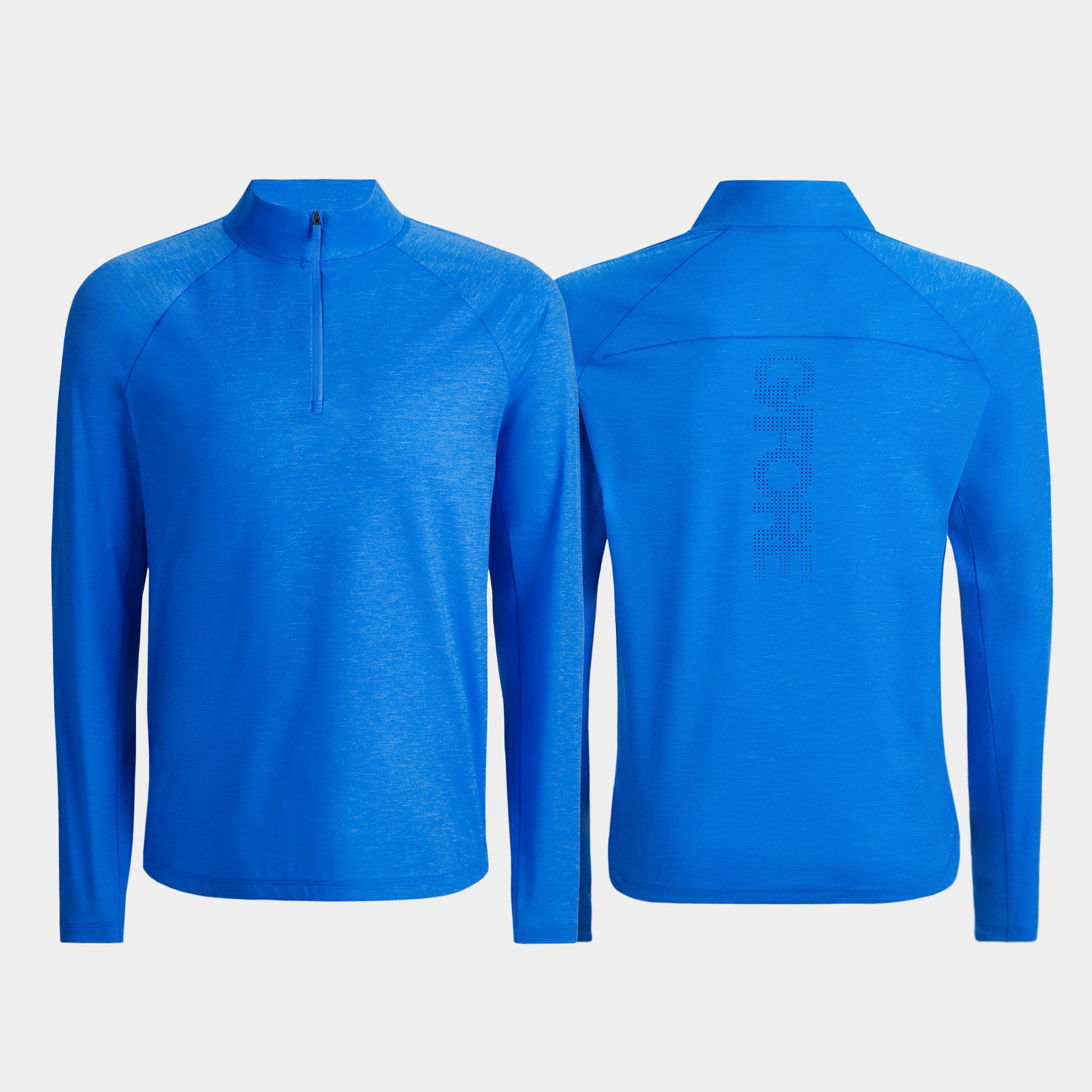 TECH MÉLANGE RAGLAN QUARTER ZIP PULLOVER Product Image