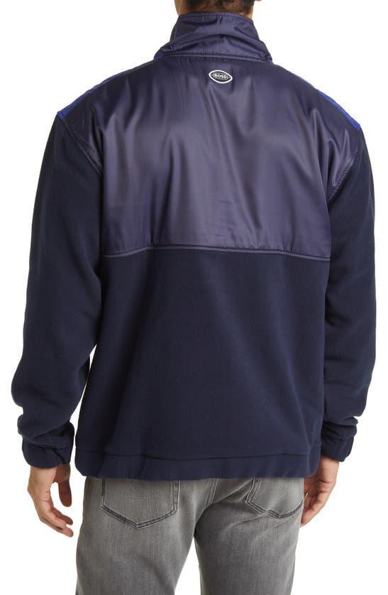 HUGO BOSS Boss X Nfl Zip-neck Sweatshirt With Collaborative Branding In Cowboys Dark Blue Product Image