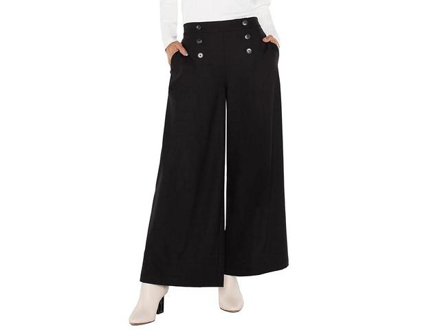 Liverpool Los Angeles Sailor Wide Leg Mid Rise Textured Stretch Woven Women's Dress Pants Product Image