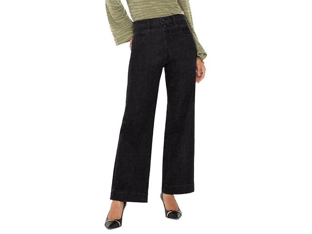 Liverpool Los Angeles Stride Wide Leg Hi-Rise Super Crosshatch Denim in Rockville (Rockville) Women's Jeans Product Image