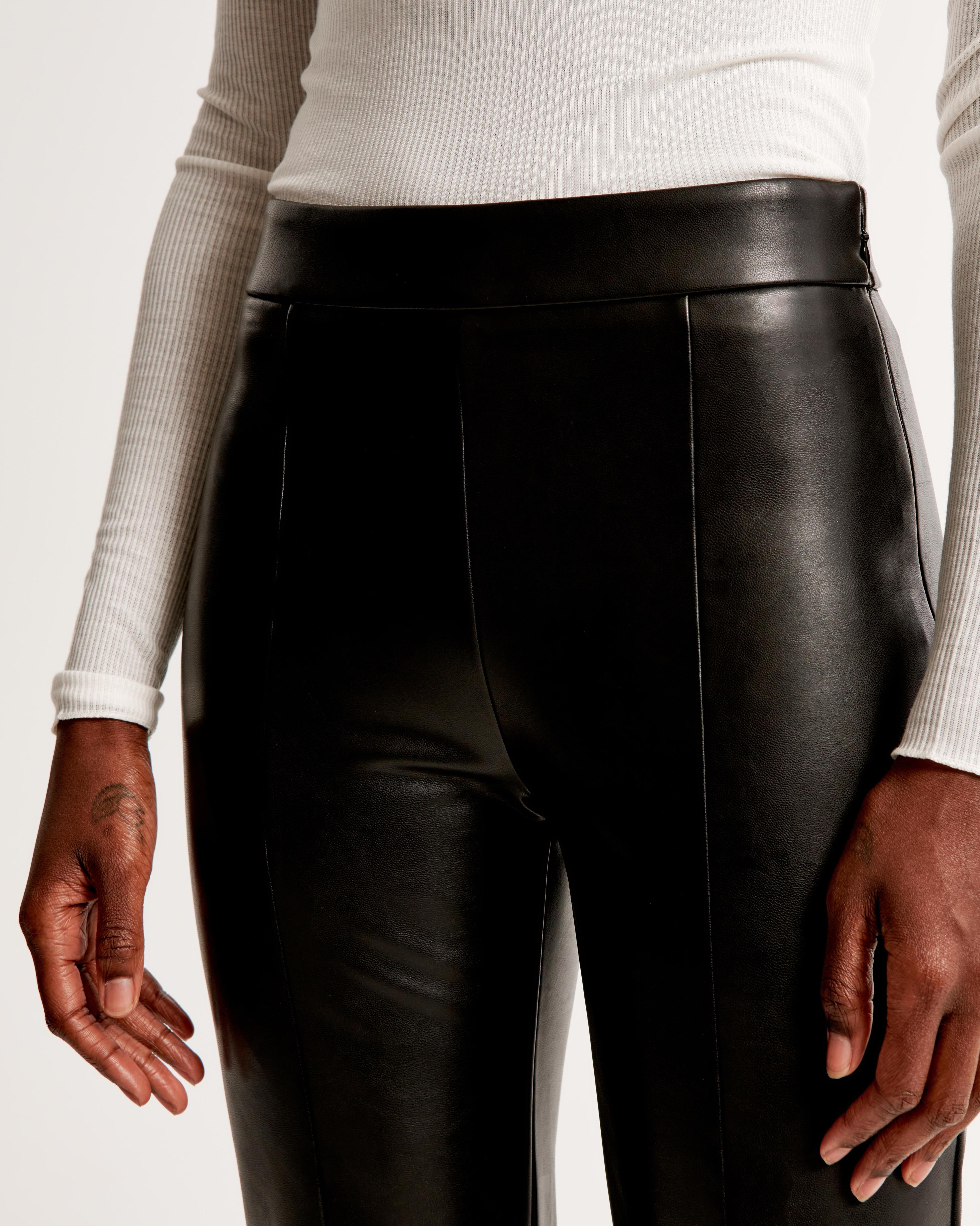 Vegan Leather Flare Pant Product Image