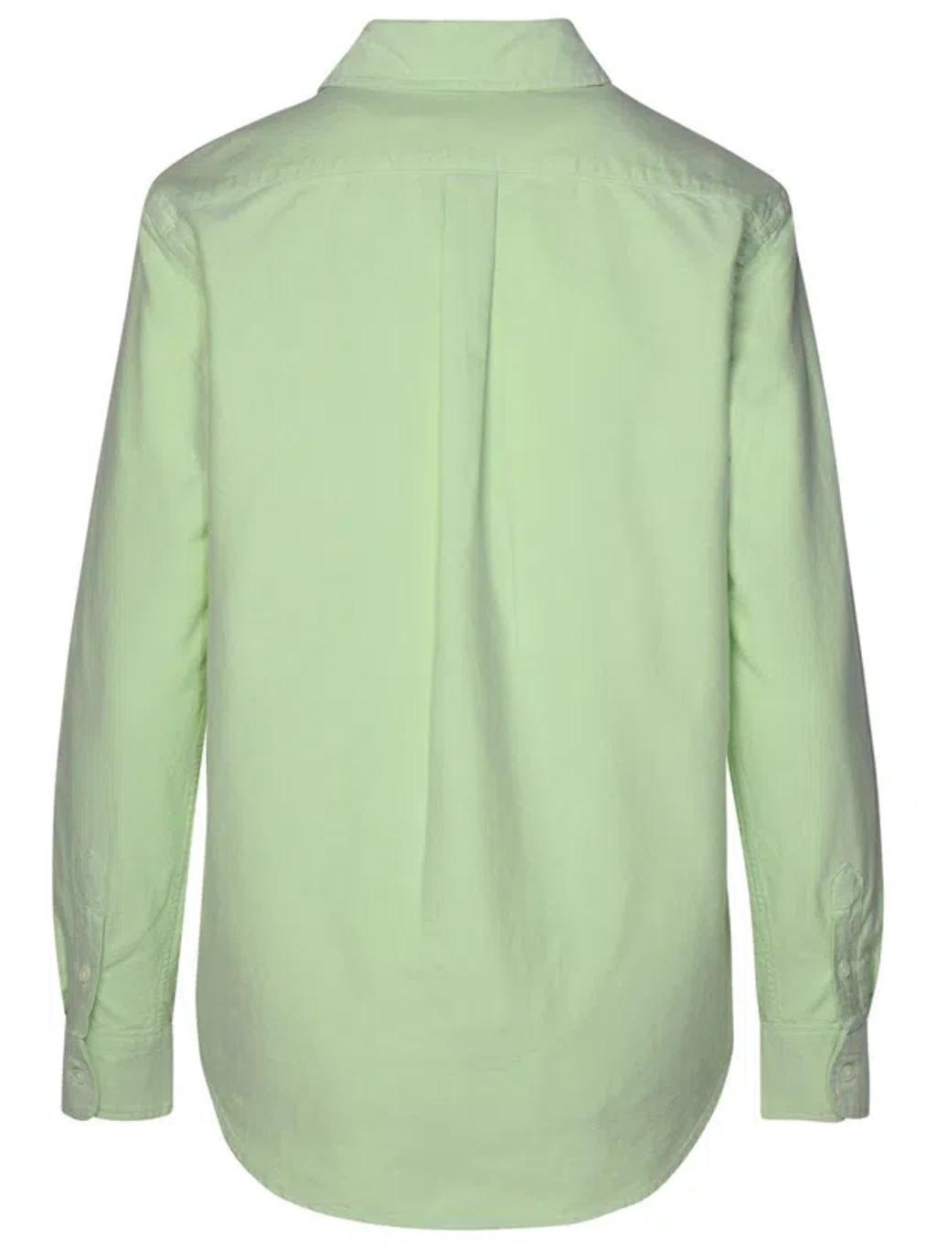 Green Cotton Shirt Product Image