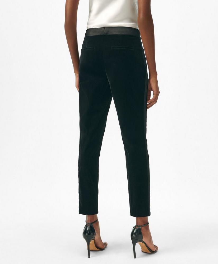 Slim Tuxedo Pants in Velvet Product Image