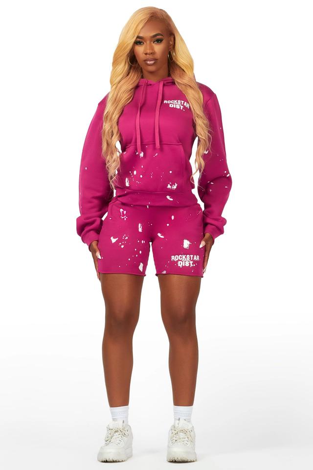 Just Between Us Fuchsia Short Set Female Product Image