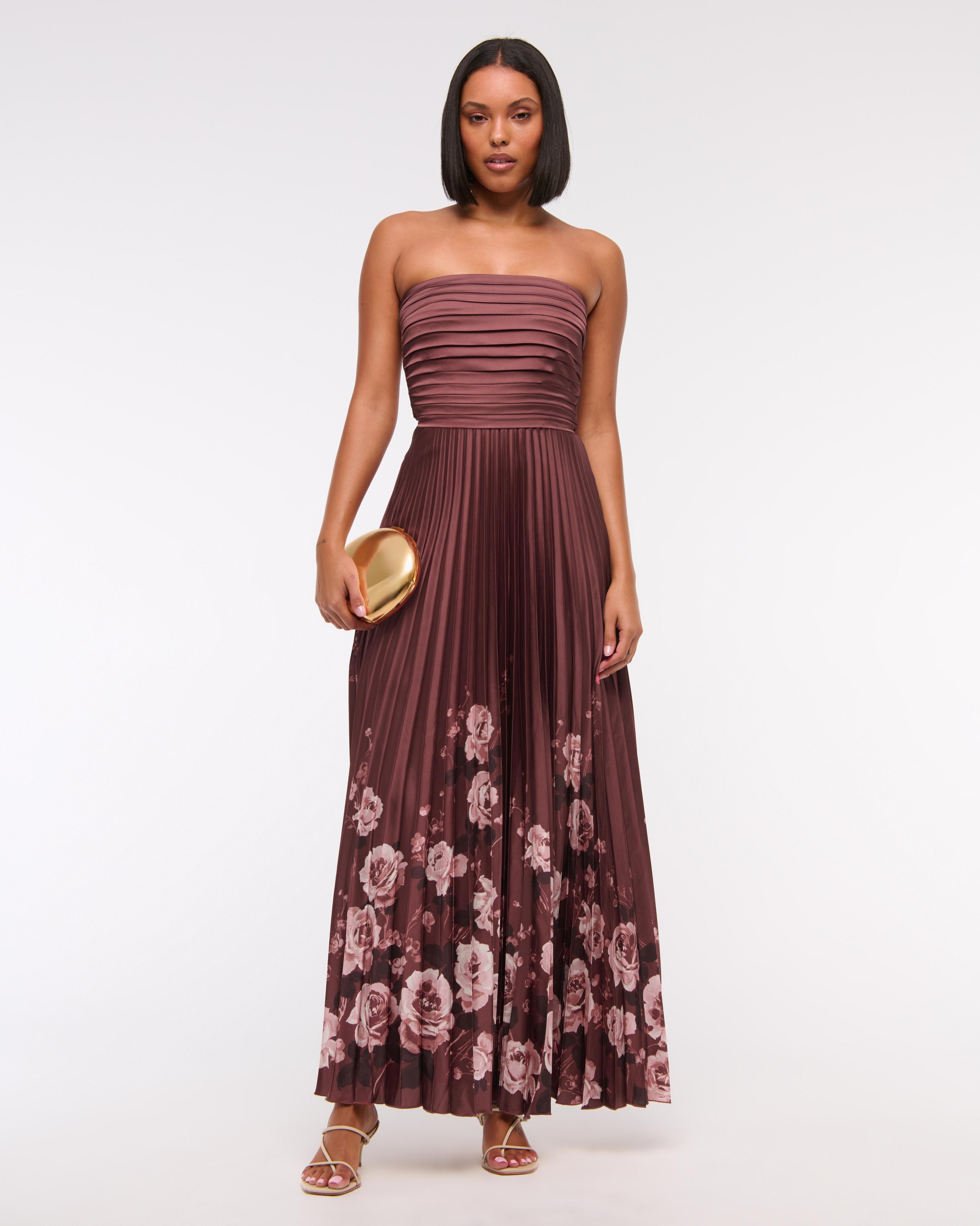 The A&F Giselle Strapless Drama Maxi Dress Product Image