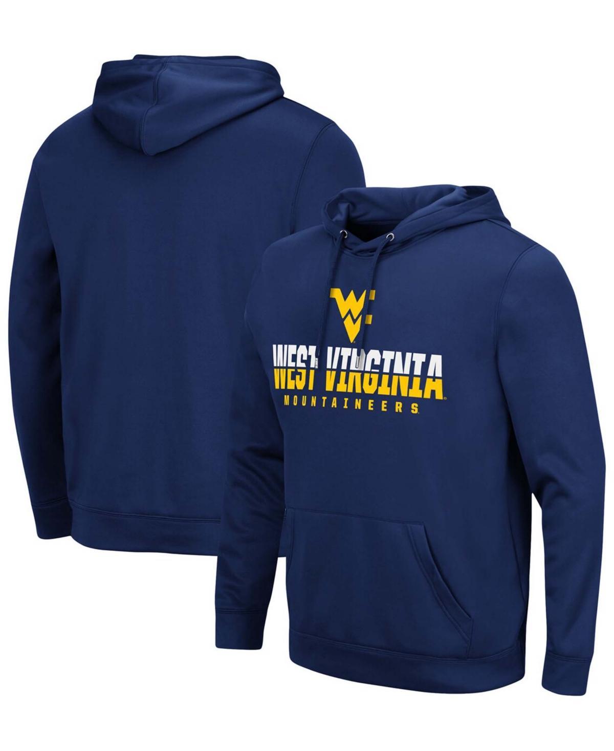 Mens Colosseum West Virginia Mountaineers Lantern Pullover Hoodie Blue Product Image