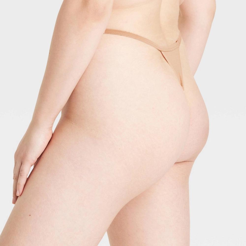 Women's Cotton Blend String Thong - Auden™ Pearl Tan M Product Image