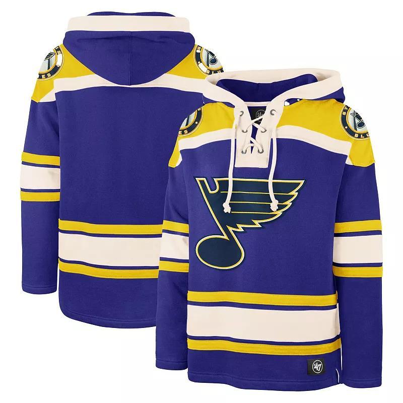 Mens 47 Brand Blue St. Louis Blues Superior Lacer Pullover Hoodie Product Image